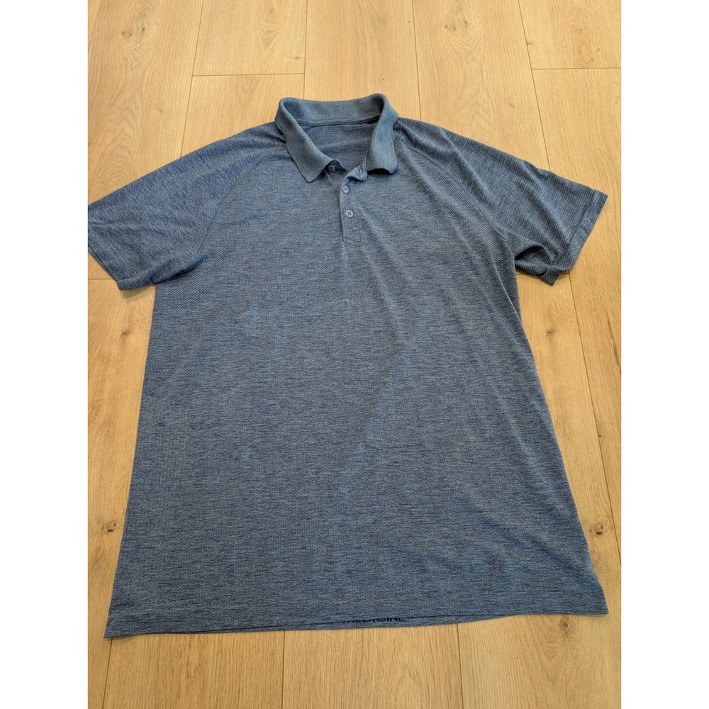 Lululemon Metal Vent Tech Polo Athletic Performance Button Up Shirt Large